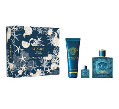 Kit Coffret Versace Eros Pour Homme Masculino Eau de Parfum